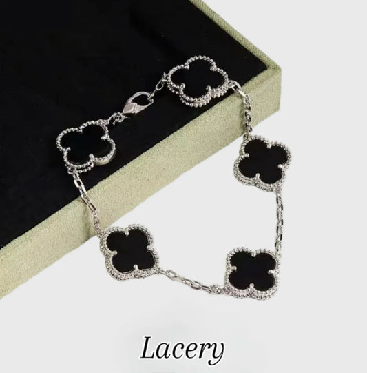 צמידי תלתן - כסף