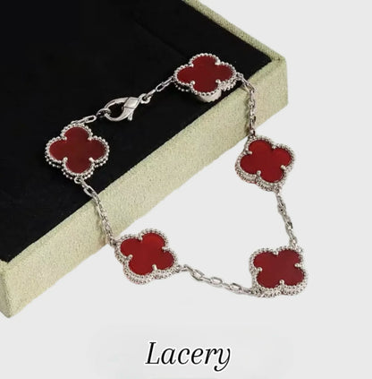 צמידי תלתן - כסף