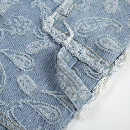 גינס כחול הדפס בנדנה