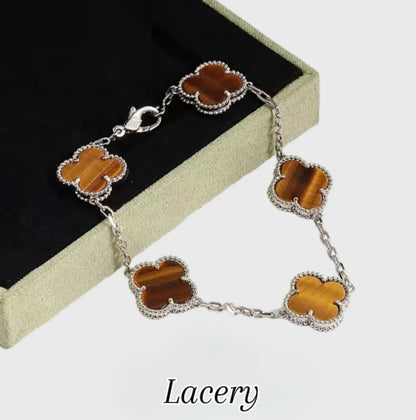 צמידי תלתן - כסף