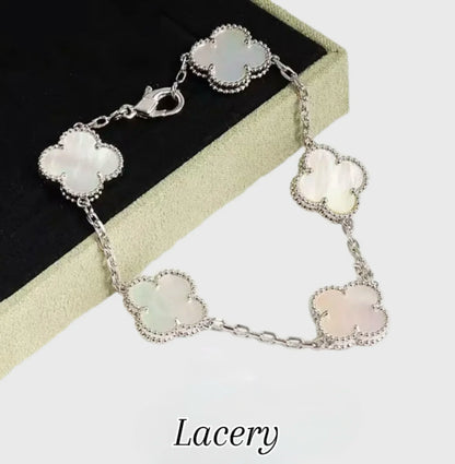 צמידי תלתן - כסף